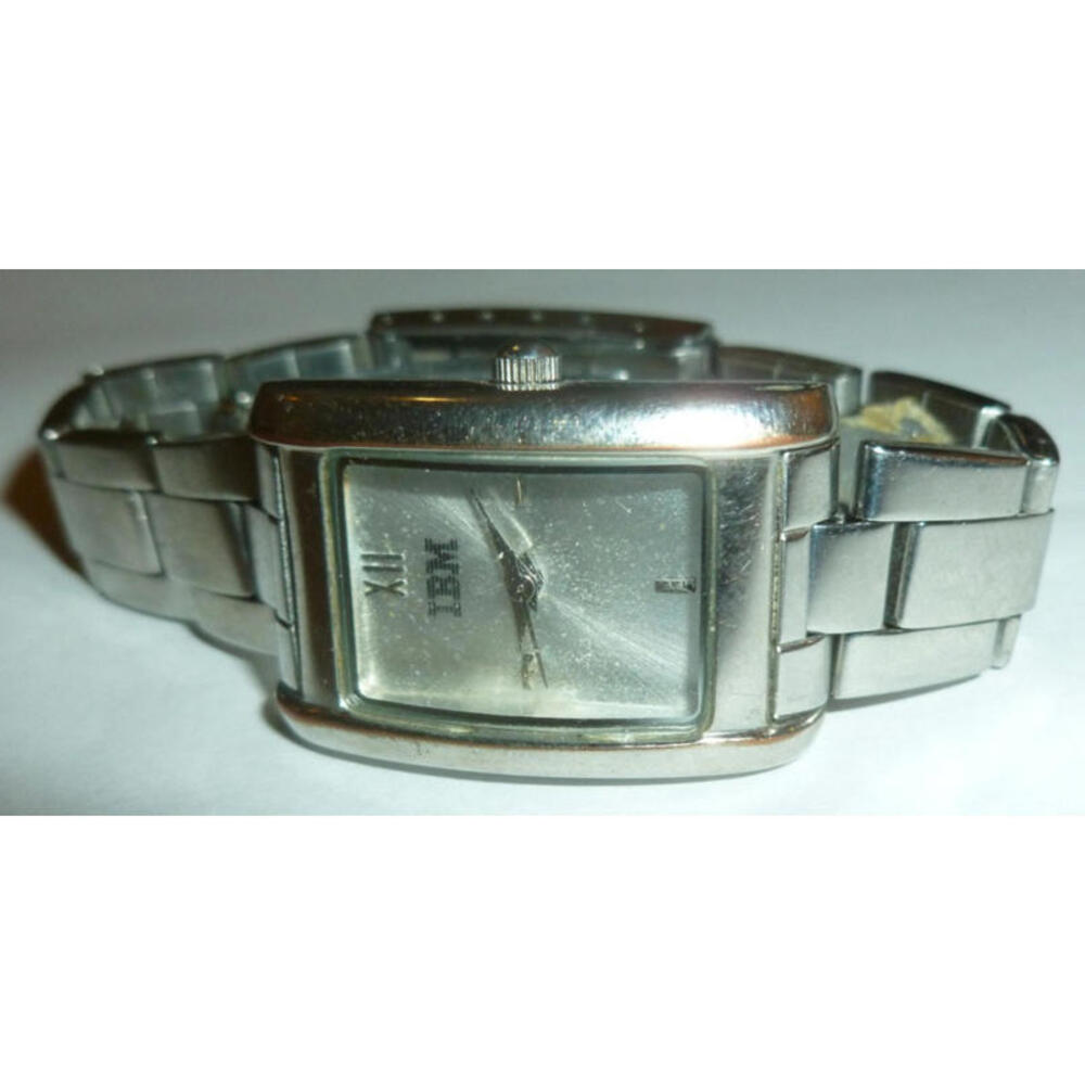 IBM‎ Promotional Watch Women 24mm Silver Tone White Dial